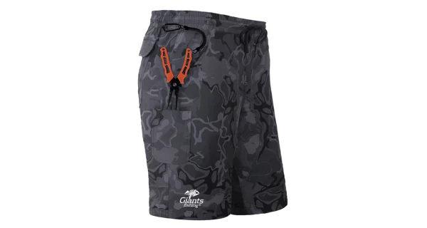 GIANTS FISHING - Kraťasy Shorts Quick Dry UV50+Camo Grey veľ. M