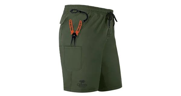 GIANTS FISHING - Kraťasy Shorts Quick Dry UV50+Dark Green veľ. M