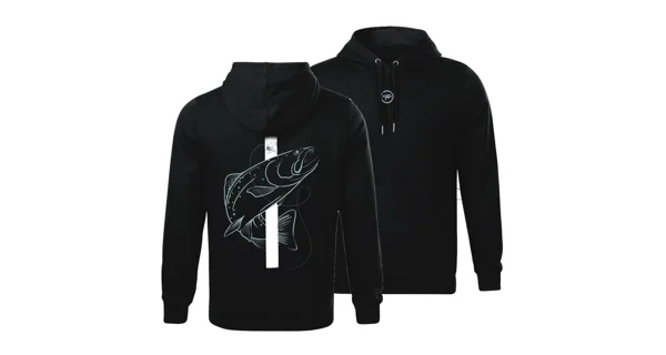 GIANTS FISHING - Mikina Pstruh Čierna veľ. 3XL