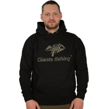 GIANTS FISHING - Mikina s kapucňou Čierna Camo Logo veľ. 4XL