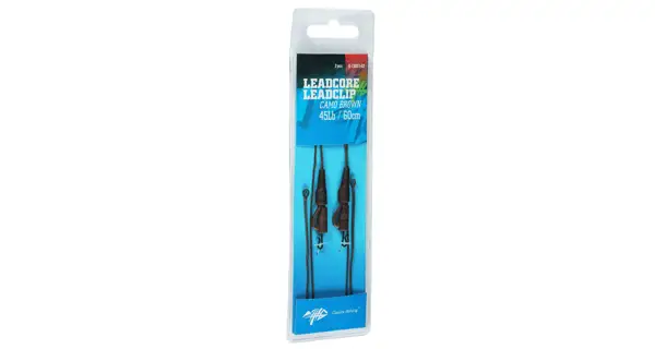 GIANTS FISHING - Montáž s olovenou šnúrkou Leadcore 45 lb Leadclip 2 ks Camo Weed 60 cm