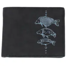 GIANTS FISHING - Peňaženka čierna tri kapry Black Wallet Three Carps
