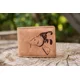 GIANTS FISHING - Peňaženka hnedá hlava kapra Brown Wallet Carp Head