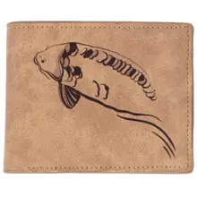 GIANTS FISHING - Peňaženka hnedá plávajúci kapor Brown Wallet Swimming Carp