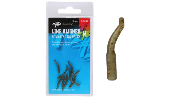 GIANTS FISHING - Rovnátka na háčik Line Aligner-Medium Camo 10 ks
