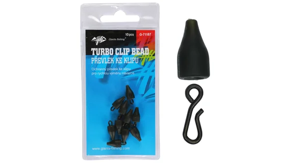GIANTS FISHING - Rýchlovýmenný klip s prevlekom Turbo Beads 10 ks