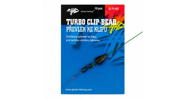 GIANTS FISHING - Rýchlovýmenný klip s prevlekom Turbo Beads 10 ks