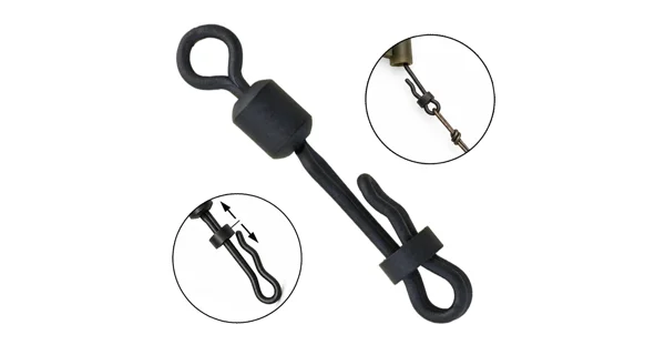 GIANTS FISHING - Rýchlovýmenný obratlík s klipom Clam Lock Quick Change Swivel 30 kg veľ. 8 10 ks