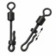 GIANTS FISHING - Rýchlovýmenný obratlík s klipom Clam Lock Quick Change Swivel 30 kg veľ. 8 10 ks