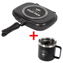 GIANTS FISHING - Set Panvica na varenie Eazi Pan Medium + Nerezový thermo hrnček 400 ml