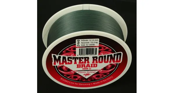 GIANTS FISHING - Splietaná šnúra Master Round Braid 0,12 mm 9,8 kg 1000 m