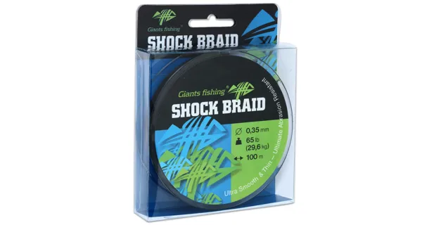 GIANTS FISHING - Splietaná šnúra Shock Braid 0,29 mm 22,7 kg 100 m
