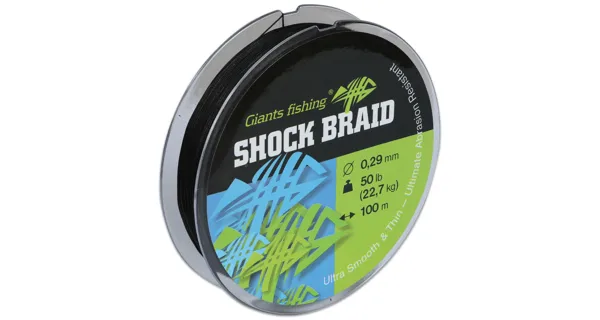 GIANTS FISHING - Splietaná šnúra Shock Braid 0,29 mm 22,7 kg 100 m