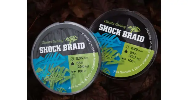 GIANTS FISHING - Splietaná šnúra Shock Braid Green 0,29 mm 22,7 kg 100 m