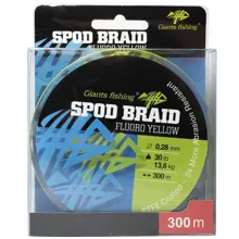 GIANTS FISHING - Splietaná šnúra Spod Braid Fluoro Yellow 0,22 mm 9,1 kg 300 m