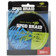 GIANTS FISHING - Splietaná šnúra Spod Braid Fluoro Yellow 0,28 mm 13,6 kg 300 m