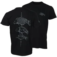 GIANTS FISHING - Tričko Tri kapry Čierne veľ. 2XL