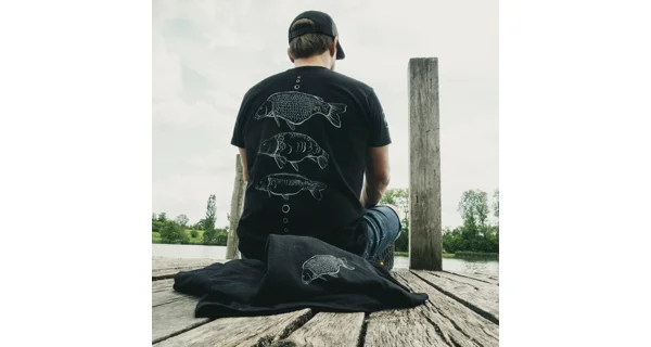 GIANTS FISHING - Tričko Tri kapry Čierne veľ. L