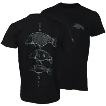 GIANTS FISHING - Tričko Tri kapry Čierne veľ. M