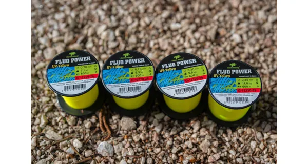 GIANTS FISHING - Vlasec Fluo Power UV-Yellow 0,26 mm 7,1 kg 600 m