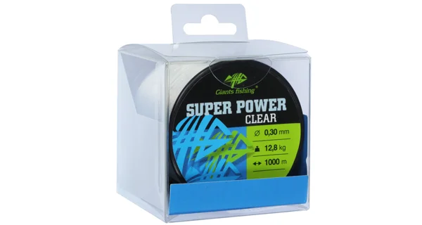 GIANTS FISHING - Vlasec Super Power Clear 0,28 mm 10,8 kg 1000 m
