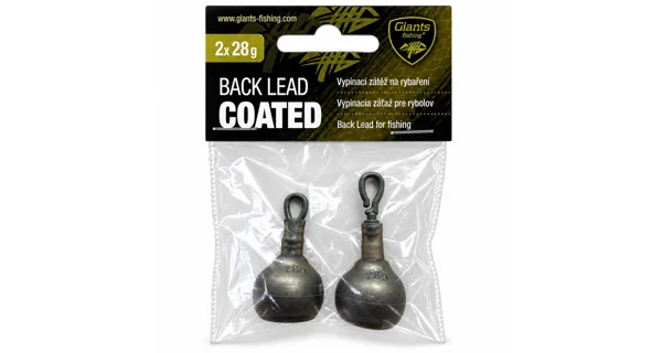 GIANTS FISHING - Vypínacia záťaž Back Lead Coated 28 g 2 ks