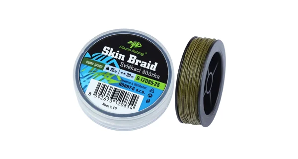 GIANTS FISHING - Vyzliekacia šnúra Carp Line Skin Braid 25 lb 20 m Camo Green
