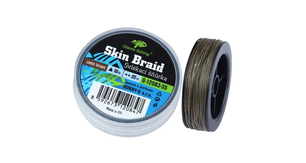 GIANTS FISHING - Vyzliekacia šnúra Carp Line Skin Braid 35 lb 20 m Camo Brown