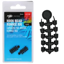GIANTS FISHING - Zarážka na háčik Hook Bead for Ronnie Rig Black 20 ks