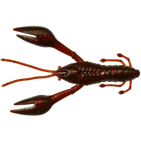 GUNKI - Hourra craw 10 cm hnedý oil red flake - špeciálne 6 ks