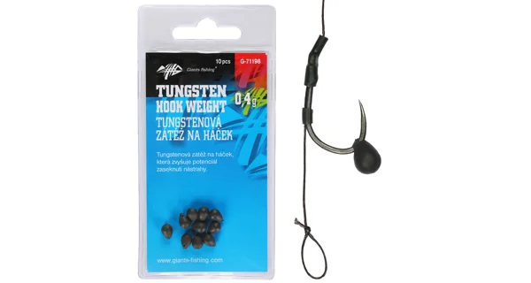 HOBBY-G - Záťaž na háčik Tungsten Hook 0,4 g 10 ks