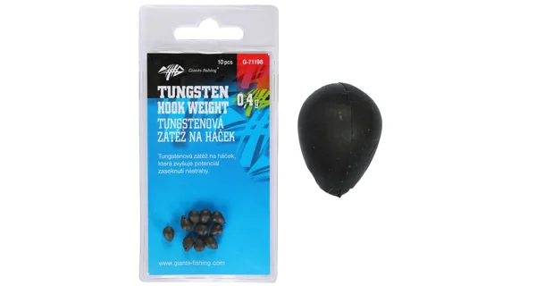 HOBBY-G - Záťaž na háčik Tungsten Hook 0,4 g 10 ks