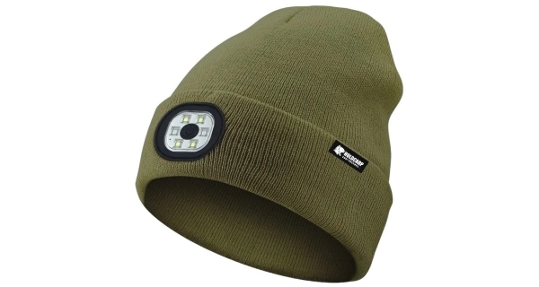 HOLDCARP - Čiapka so svetlom LED Light Beanie Green