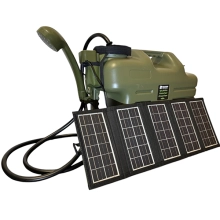 HOLDCARP - Kanister so sprchou Rechargeable Camping Shower 18 l + Solar 10W