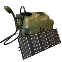 HOLDCARP - Kanister so sprchou Rechargeable Camping Shower 25 l + Solar 10W