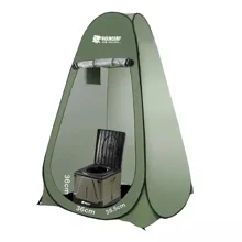 HOLDCARP - Set Skladacia prenosná toaleta Portable Toi BIG + Toilet & Shower Tent + Toi Gabrage Kit BIG
