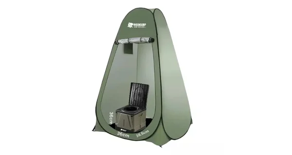 HOLDCARP - Set Skladacia prenosná toaleta Portable Toi BIG + Toilet & Shower Tent + Toi Gabrage Kit BIG