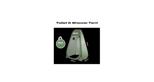 HOLDCARP - Set Skladacia prenosná toaleta Portable Toi BIG + Toilet & Shower Tent + Toi Gabrage Kit BIG