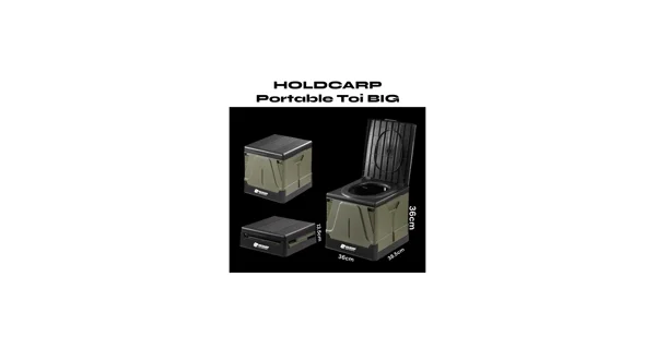 HOLDCARP - Set Skladacia prenosná toaleta Portable Toi BIG + Toilet & Shower Tent + Toi Gabrage Kit BIG