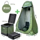 HOLDCARP - Set Skladacia prenosná toaleta Portable Toi + Toilet & Shower Tent + Toilet Garbage Kit