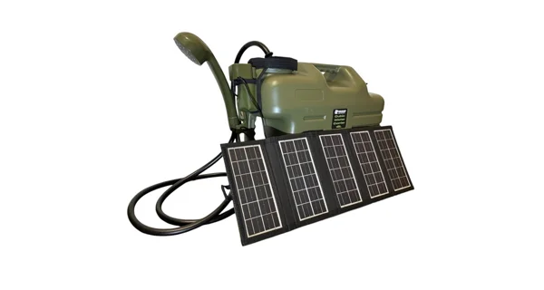 HOLDCARP - Set Sprcha kanister a solárny panel Rechargeable Camping Shower 11 l + Solar 10W