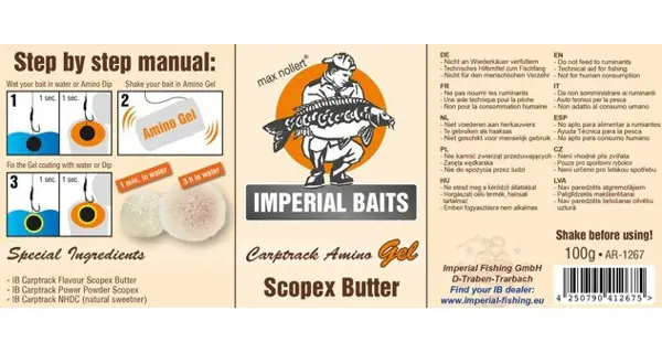 IMPERIAL BAITS - Gél Carptrack Amino Scopex Butter 100 g