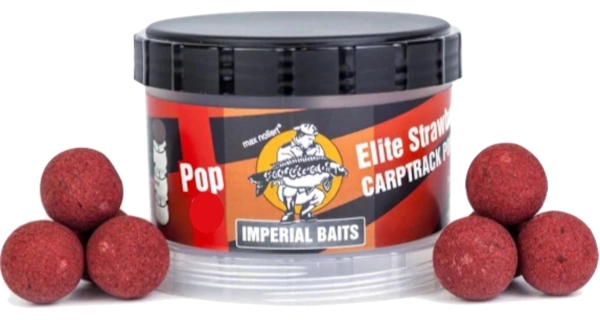 IMPERIAL BAITS - Plávajúce boilies Carptrack Pop-up Elite Strawberry 20 mm 65 g