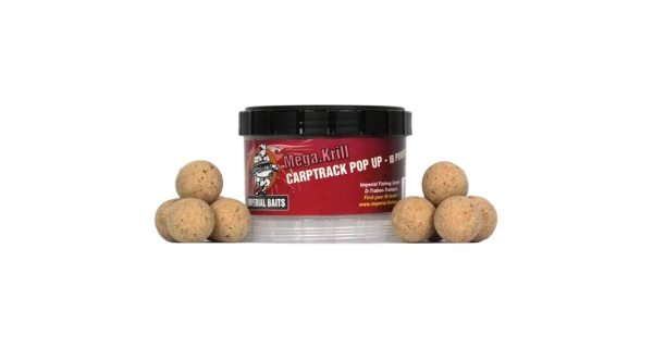 IMPERIAL BAITS - Plávajúce boilies Carptrack Pop-up Mega Krill 20 mm 65 g