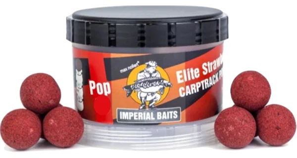 IMPERIAL BAITS - Plávajúce boilies Carptrack Pop-up Strawberry 24 mm 65 g