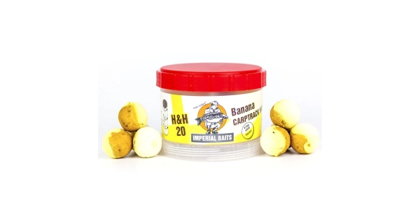 IMPERIAL BAITS - Vyvážené boilies Carptrack Half'n Half Banana 20 mm 75 g