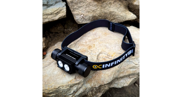 INFINITYBOAT - Dobíjacia čelovka Headlamp Fluo UV + Náhradná batéria