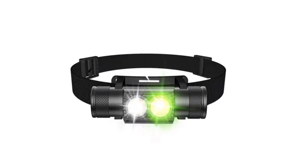 INFINITYBOAT - Dobíjacia čelovka Headlamp Green + Náhradná batéria