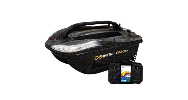 INFINITYBOAT - Zavážacia loďka PRO 3.0 50Ah Limitovaná carbonová edícia
