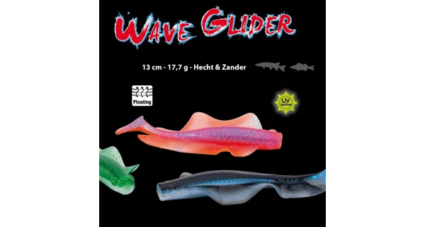 IRON CLAW - Gumová nástraha Wave Glider 13 cm 17,7 g 4 ks BFL